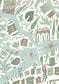 Utopia Wallpaper - Pistachio Rose - Lewis & Wood