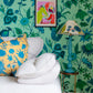 Vida Wallpaper - Teal - Wear The Walls