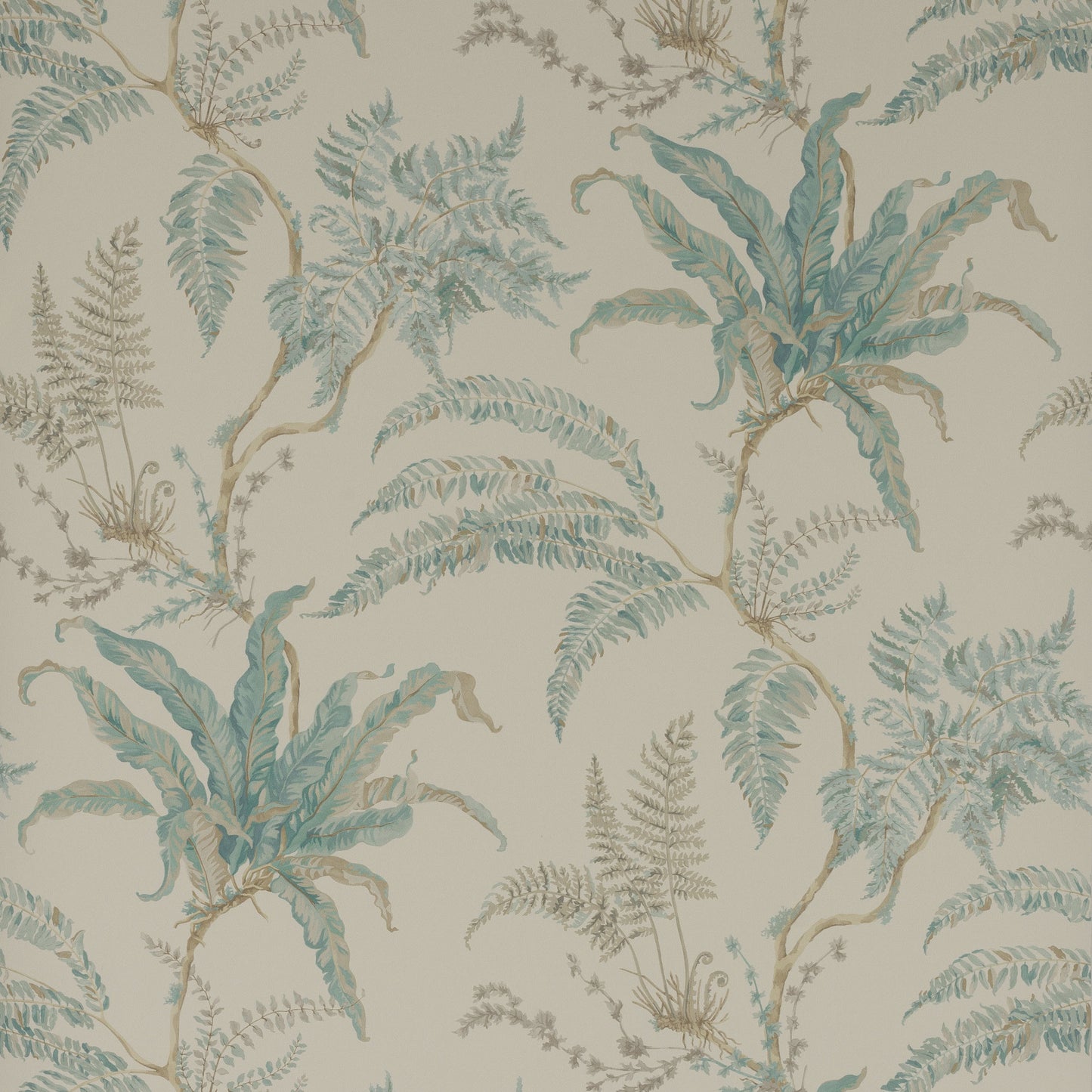 Woodfern Wallpaper - Blue - Colefax & Fowler