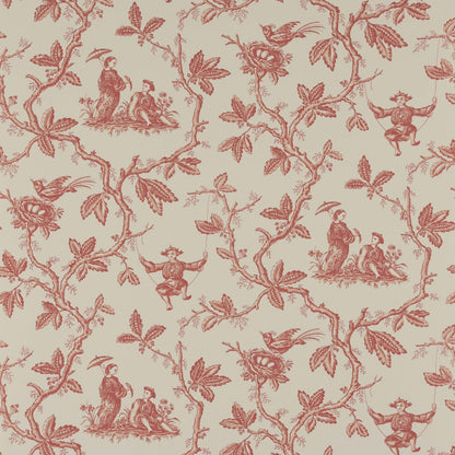 Toile Chinoise Wallpaper - Pink - Colefax & Fowler