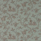 Toile Chinoise Wallpaper - Teal - Colefax & Fowler