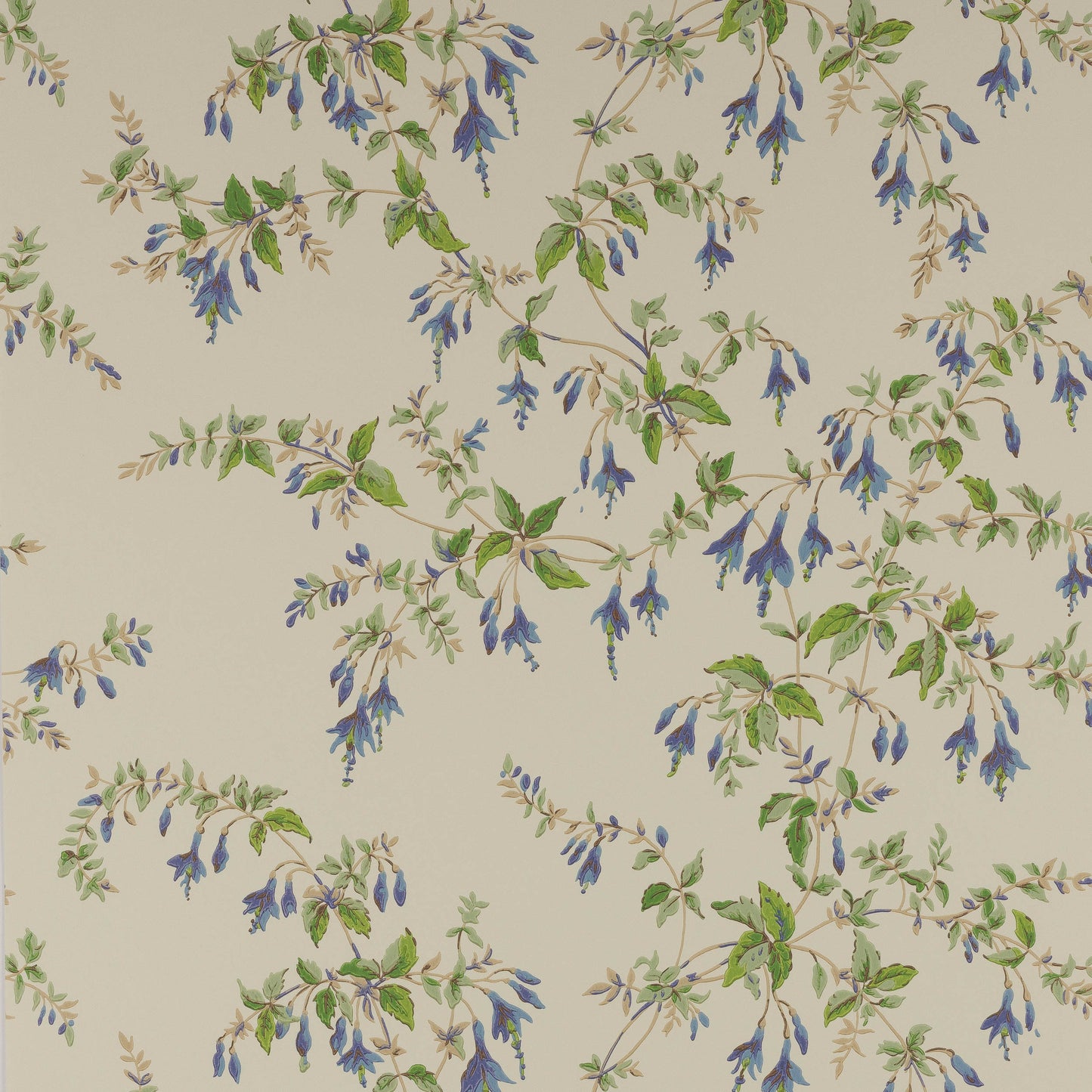 Fuchsia Wallpaper - Green - Colefax & Fowler