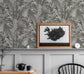 Welcome Home Tropical Leaves Wallpaper - Gray - Galerie