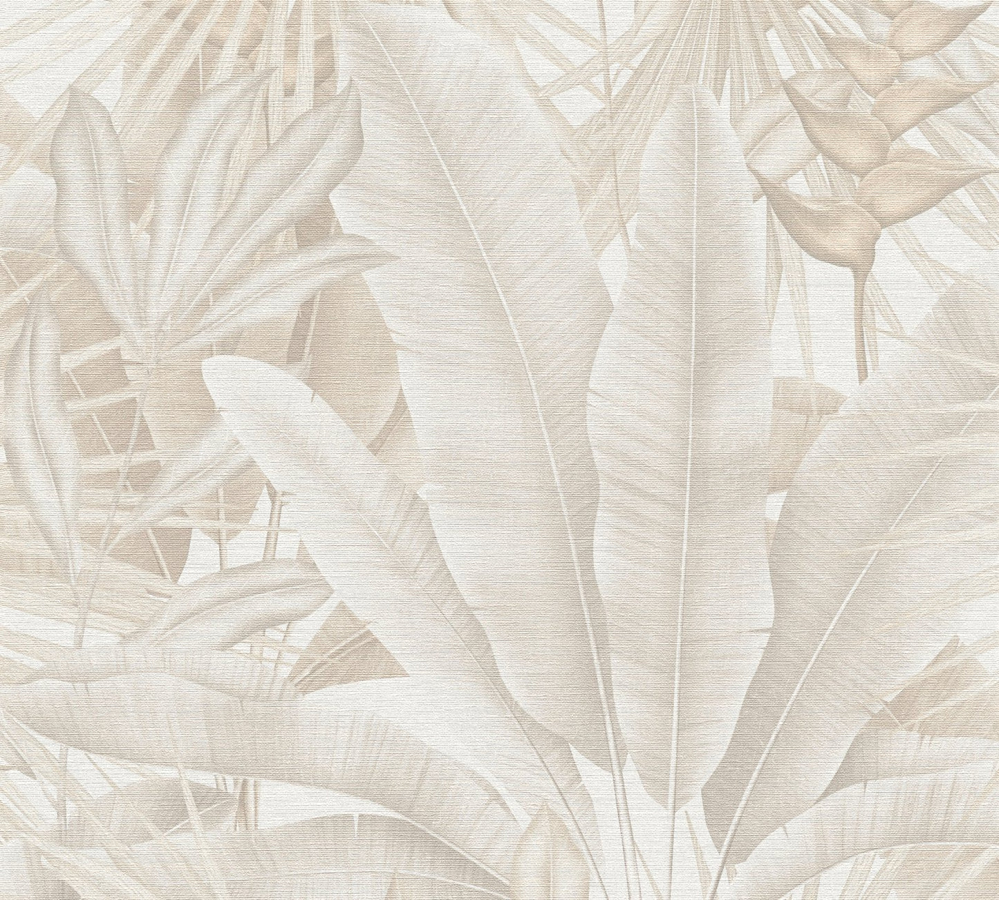 Welcome Home Tropical Leaves Wallpaper - Cream - Galerie