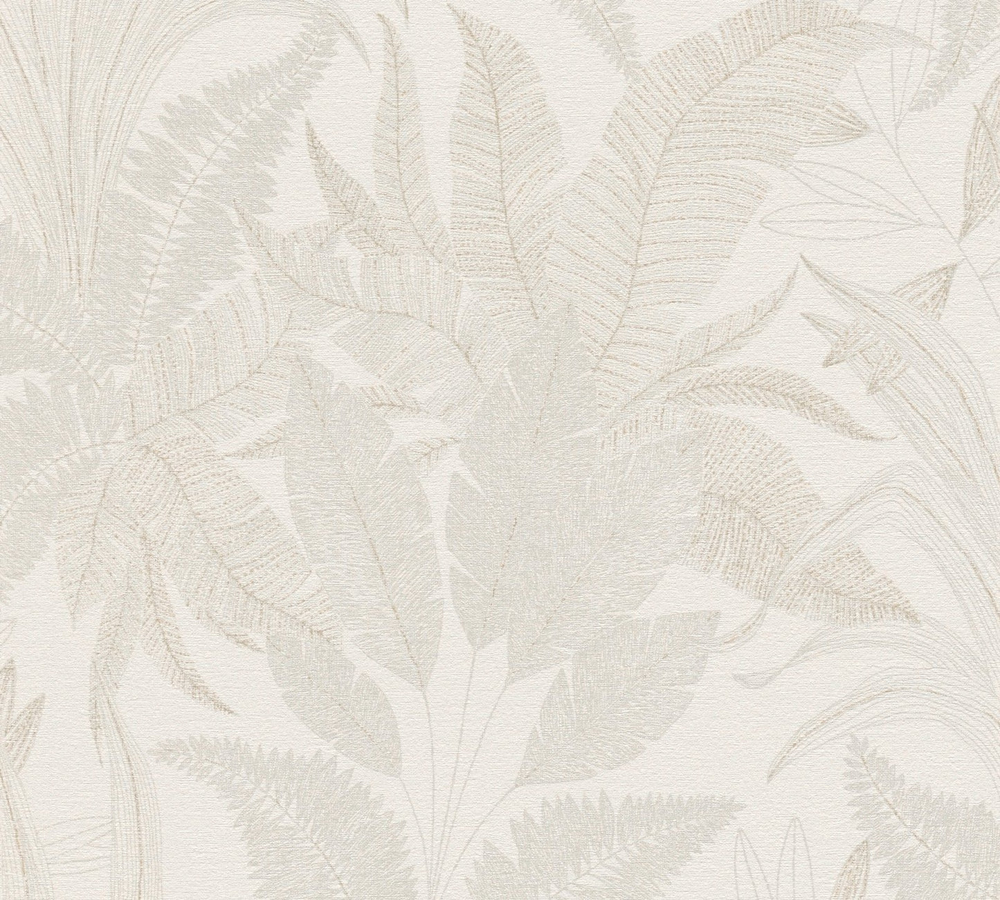 Welcome Home Botanical Leaves Wallpaper - White - Galerie