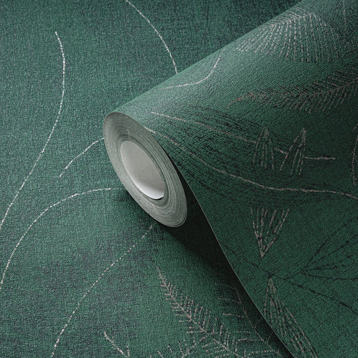 Welcome Home Botanical Leaves Wallpaper - Green - Galerie