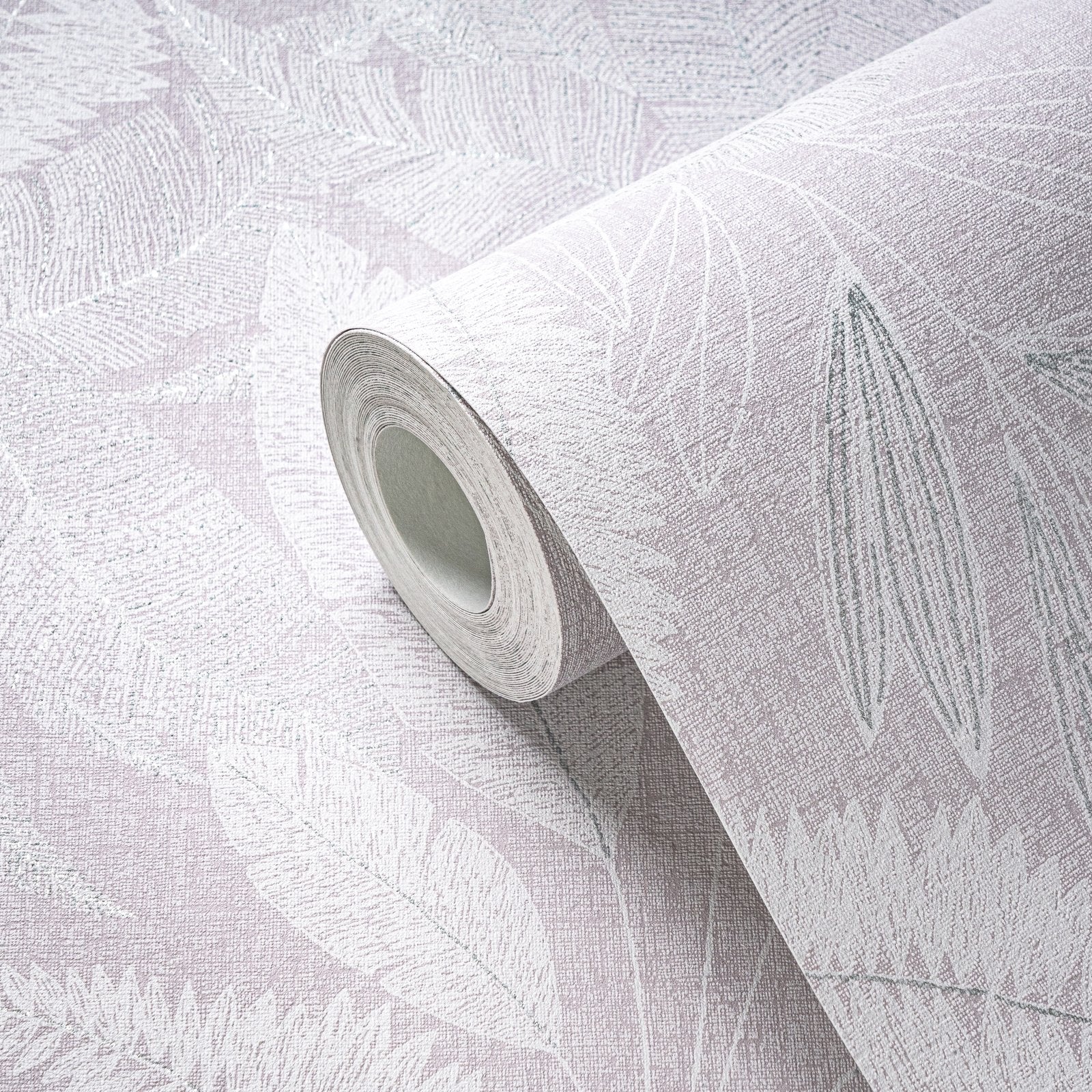 Welcome Home Botanical Leaves Wallpaper - White - Galerie