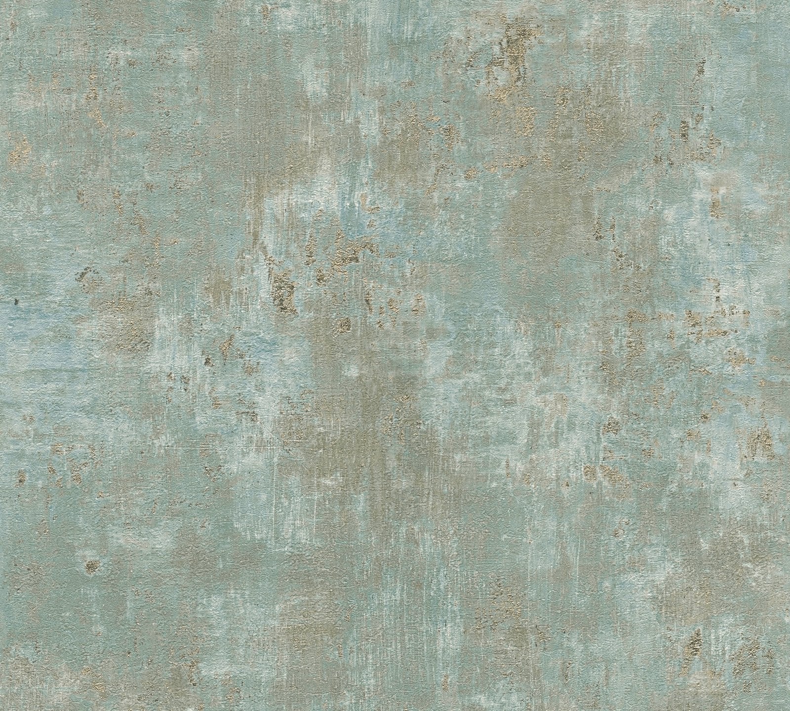 Welcome Home Distressed Metallic Texture Wallpaper - Silver - Galerie