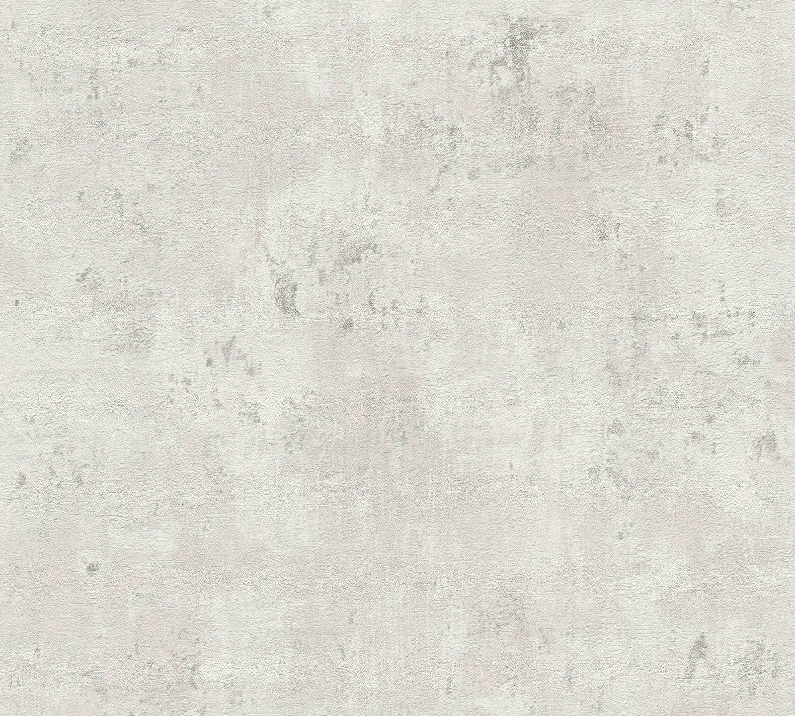 Welcome Home Distressed Metallic Texture Wallpaper - White - Galerie