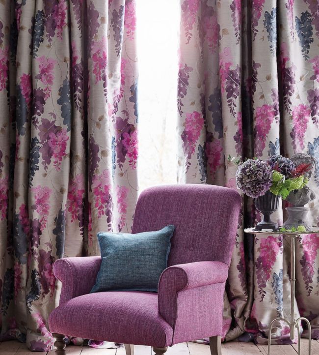 Wisteria Room Fabric - Purple