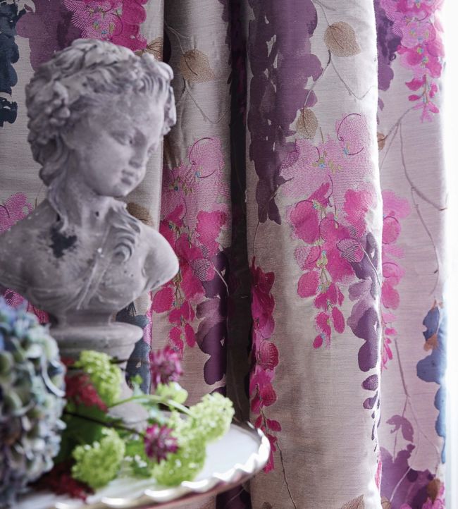 Wisteria Room Fabric - Purple