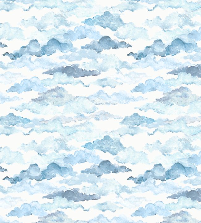 Les Nuages Wallpaper - Blue