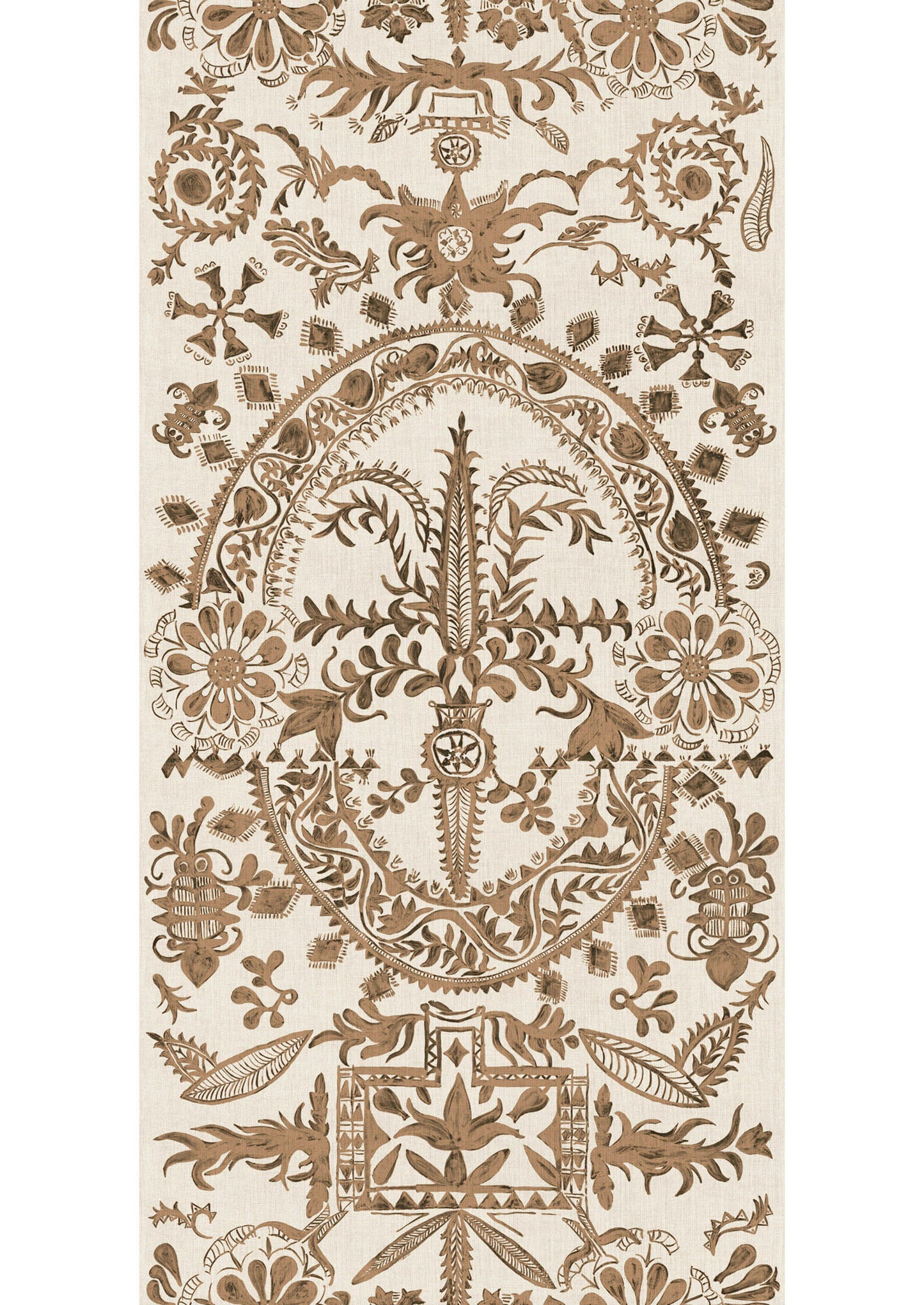 Womad Lg 100 Henna Wallpaper - Lewis & Wood