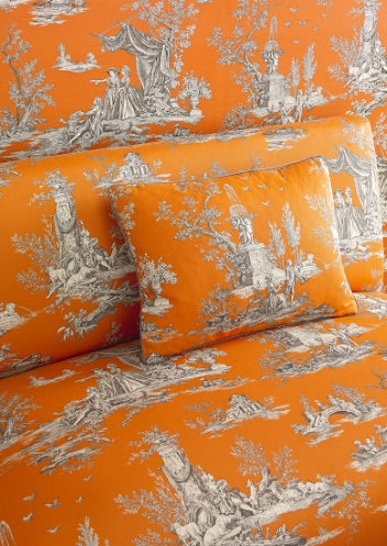 Jardin du Luxembourg Room Wallpaper 2 - Orange