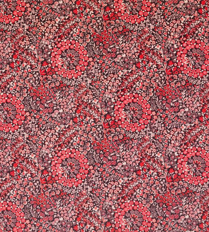 Marquess Garden in Cotton Velvet Fabric - Red 