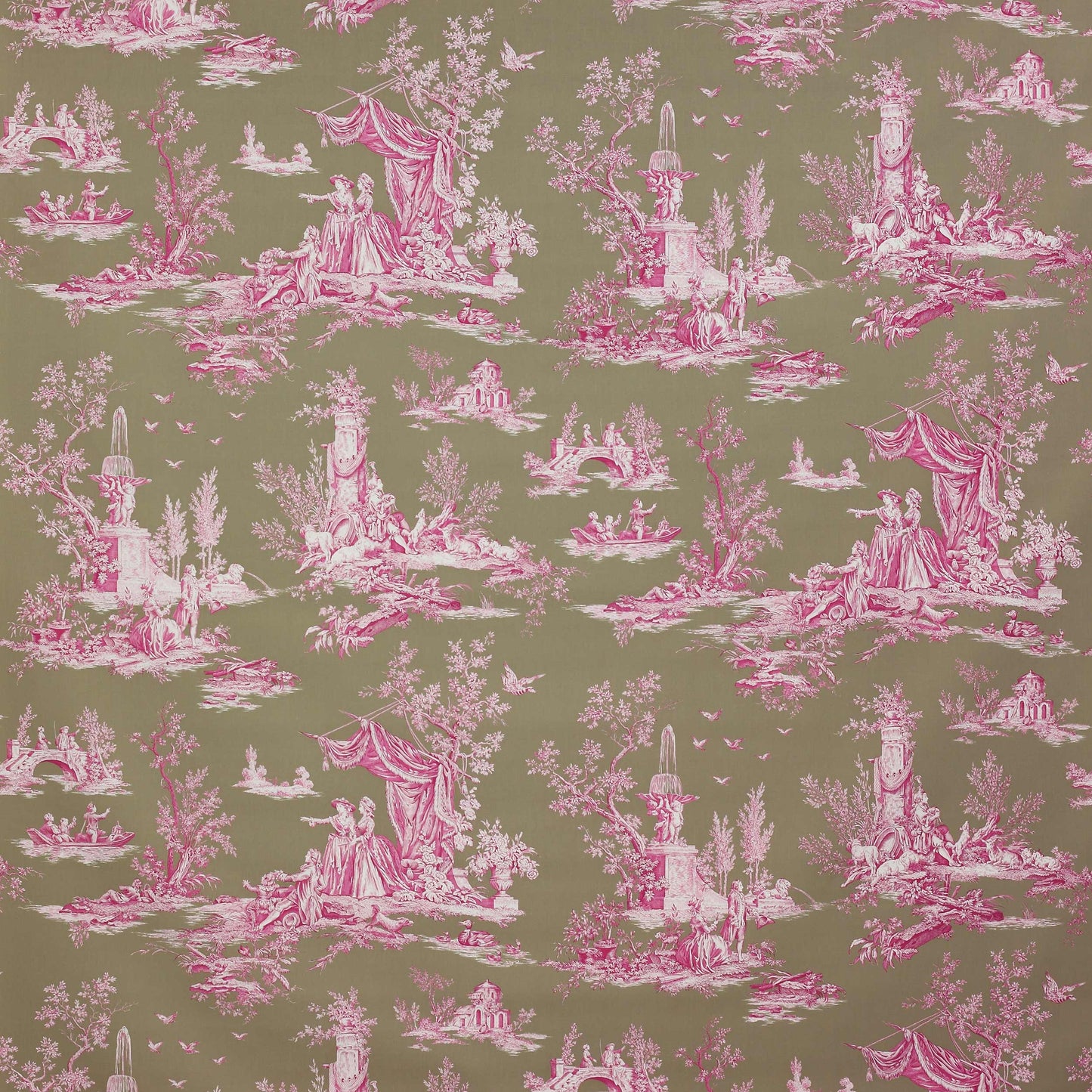 Jardin du Luxembourg Fabric - Green 