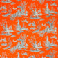 Jardin du Luxembourg Fabric - Orange 