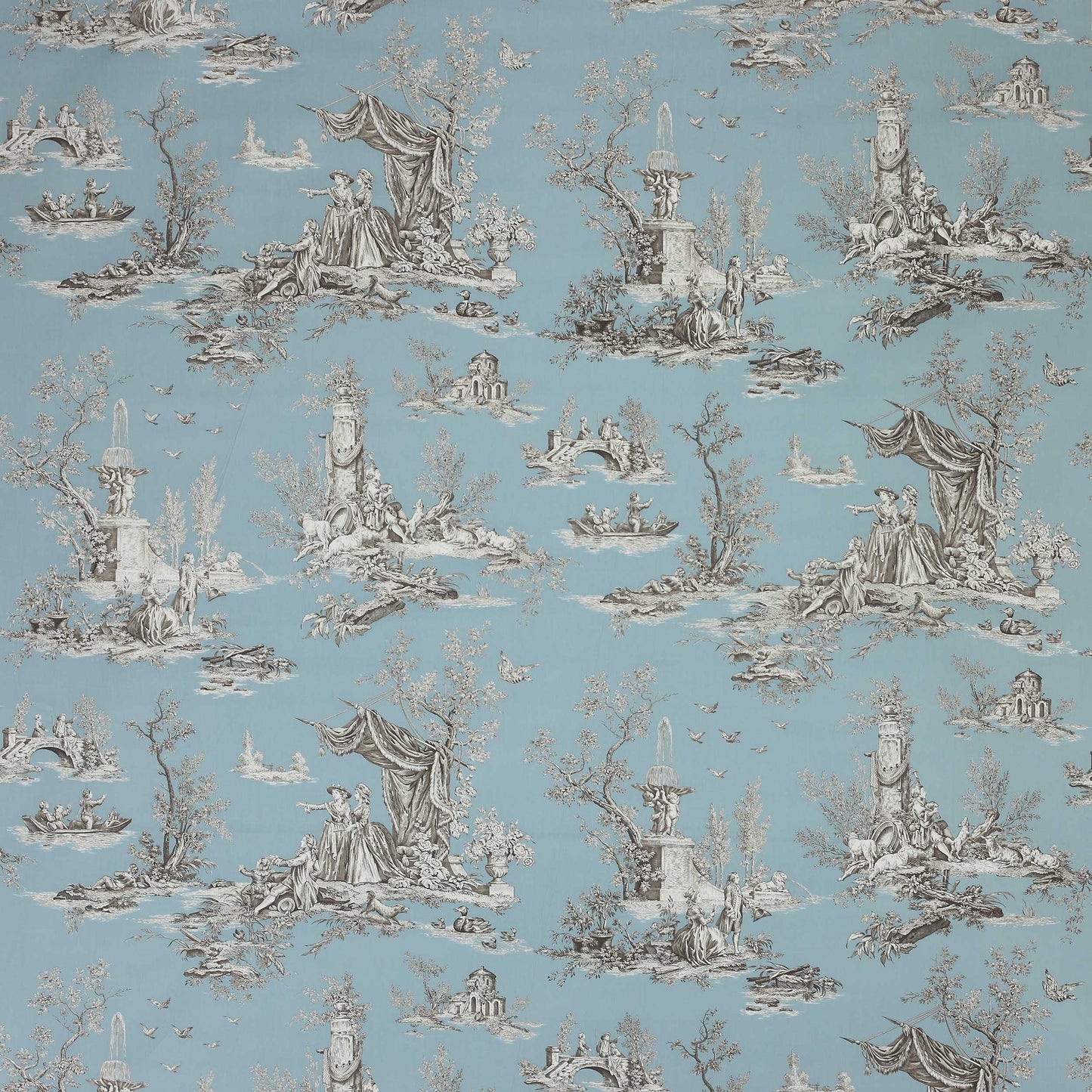 Jardin du Luxembourg Fabric - Teal