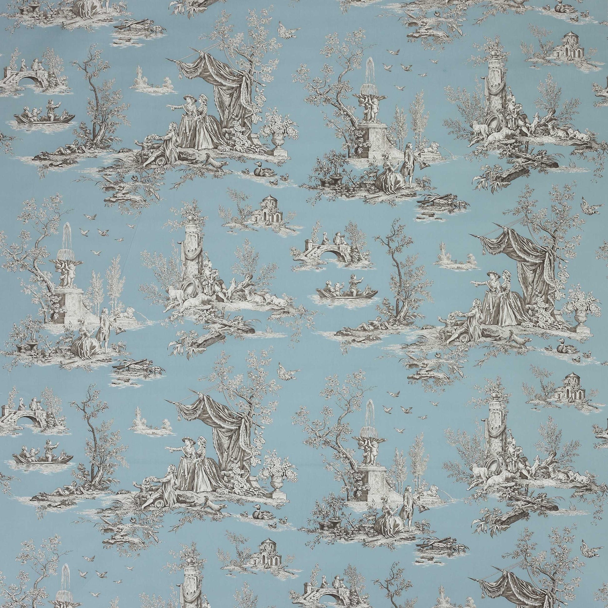 Jardin du Luxembourg Fabric - Teal