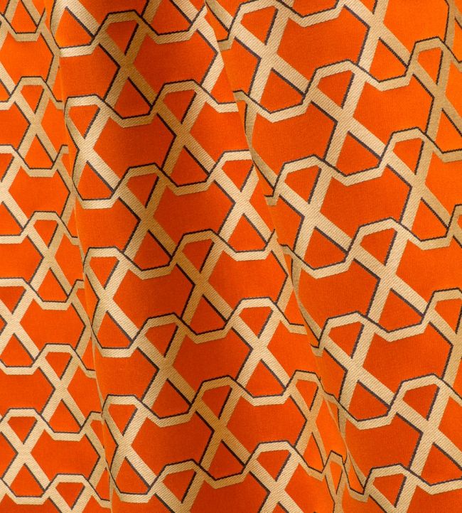 Ribon Room Fabric - Orange