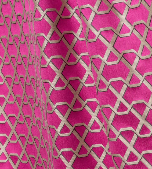 Ribon Room Fabric - Pink