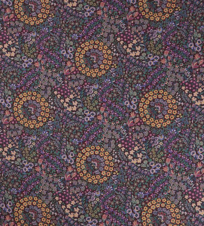 Marquess Garden in Ladbroke Linen Fabric - Purple 