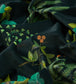 Botanical Flora in Wellington Room Velvet Fabric 2 - Green