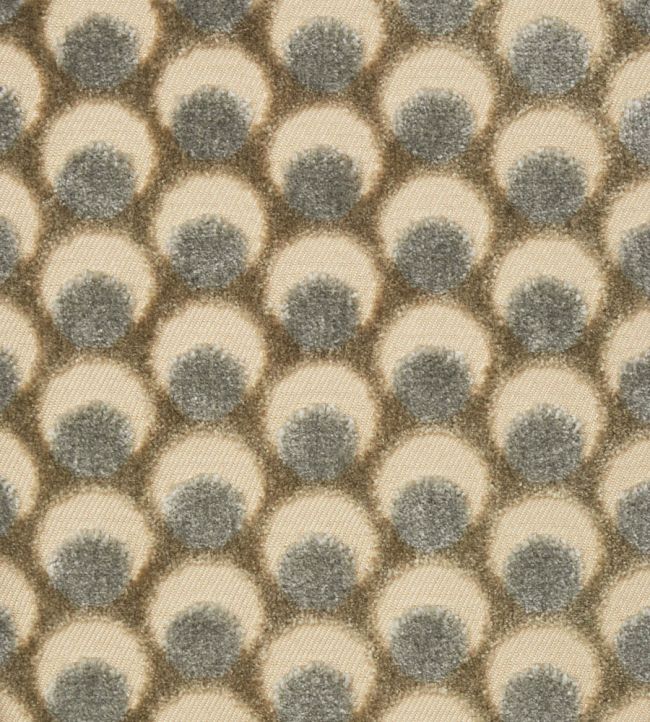 Ottoman Spot in Cut Velvet Fabric - Cream 