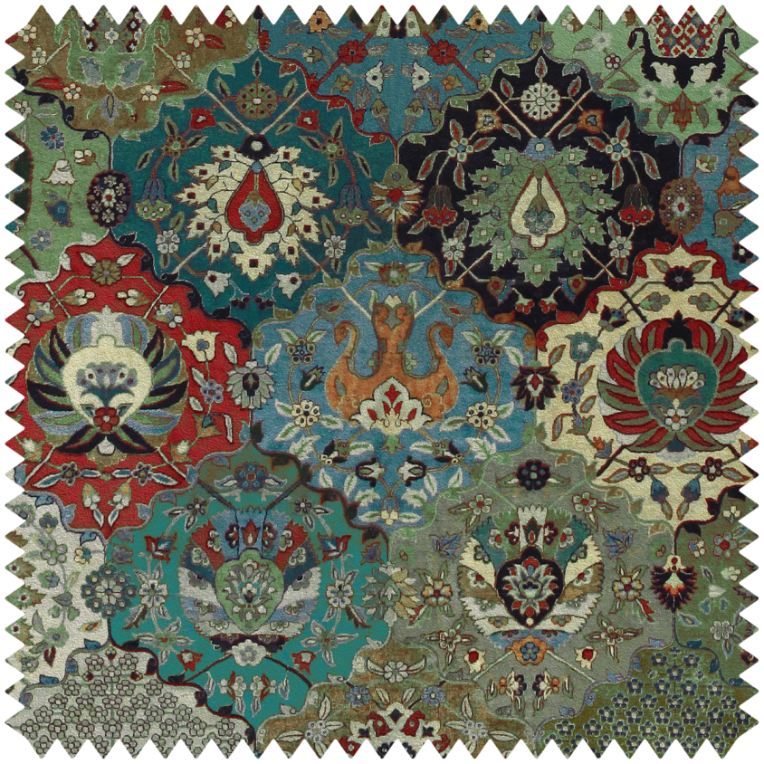 CASPAR Velvet Fabric - Multicolor - House of Hackney