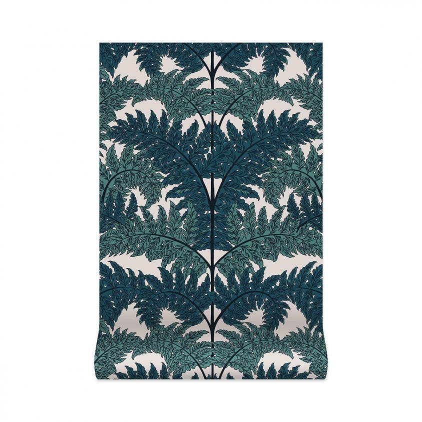 INFERNO Wallpaper - Teal - House of Hackney