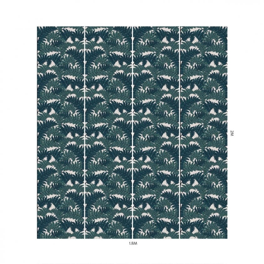 INFERNO Wallpaper - Teal - House of Hackney