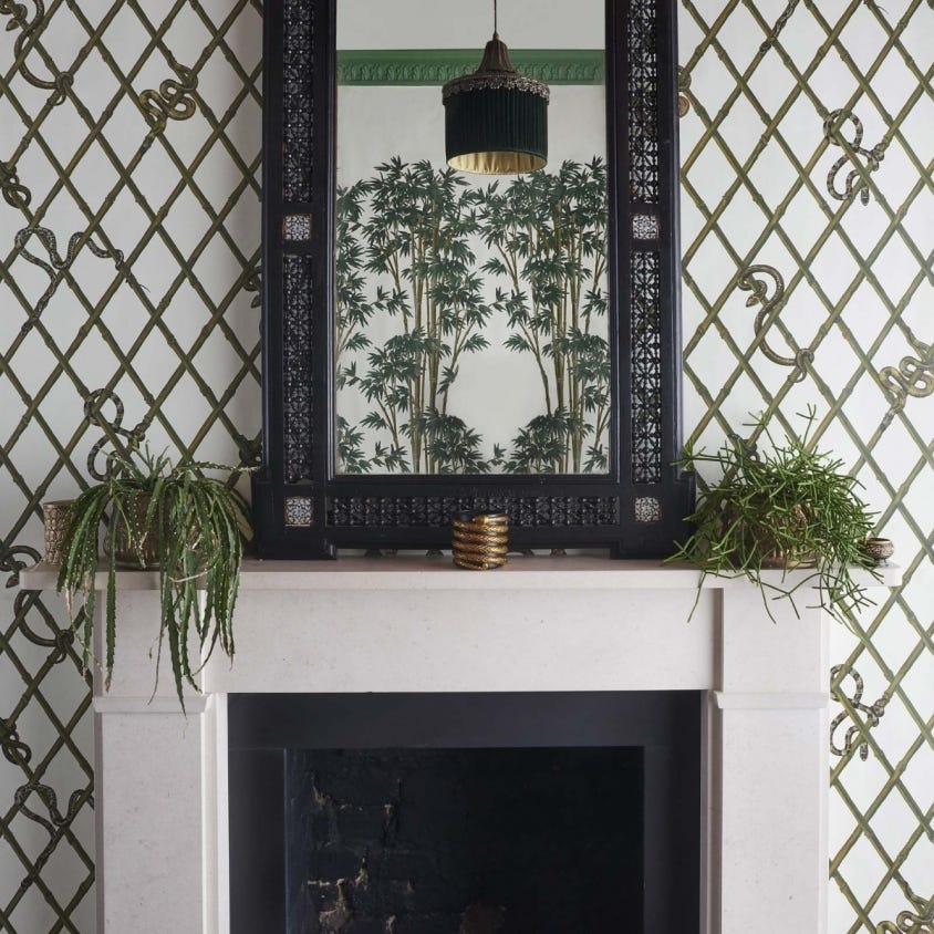 KHASIA Wallpaper - Green - House of Hackney