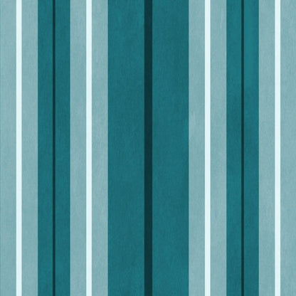 LAURISTON STRIPE Wallpaper - Teal - House of Hackney