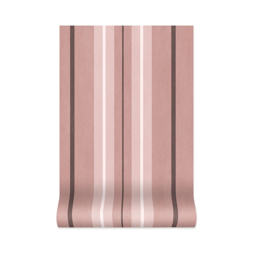 LAURISTON STRIPE Wallpaper - Pink - House of Hackney