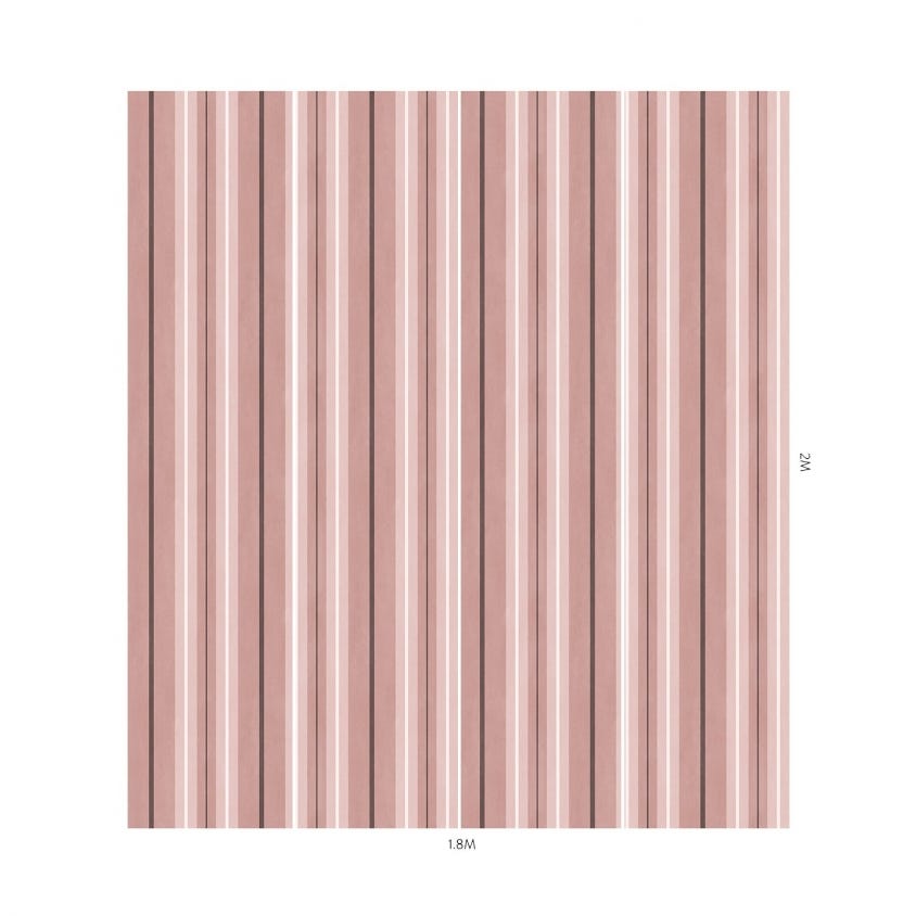 LAURISTON STRIPE Wallpaper - Pink - House of Hackney