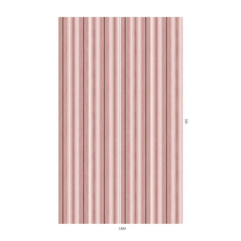 LAURISTON STRIPE Wallpaper - Pink - House of Hackney