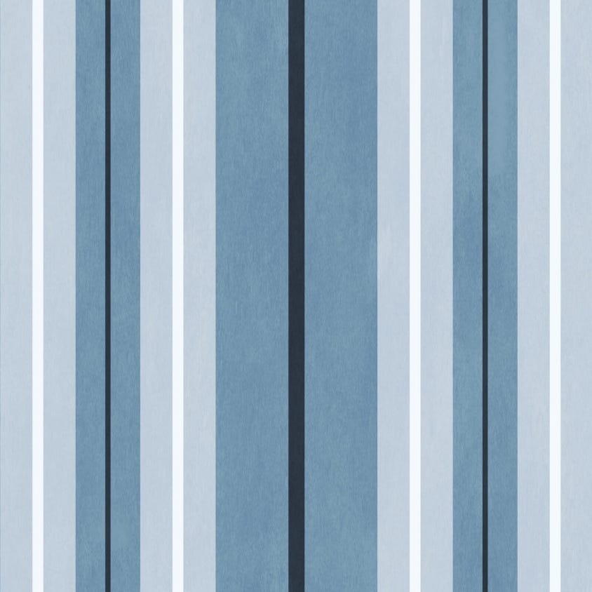 LAURISTON STRIPE Wallpaper - Blue - House of Hackney