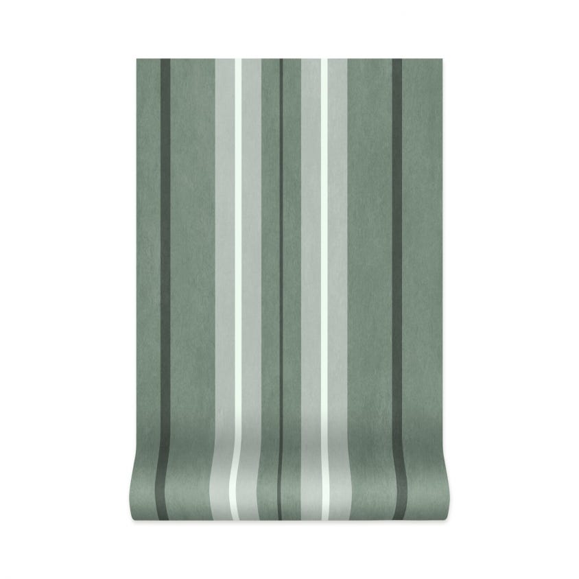 LAURISTON STRIPE Wallpaper - Green - House of Hackney