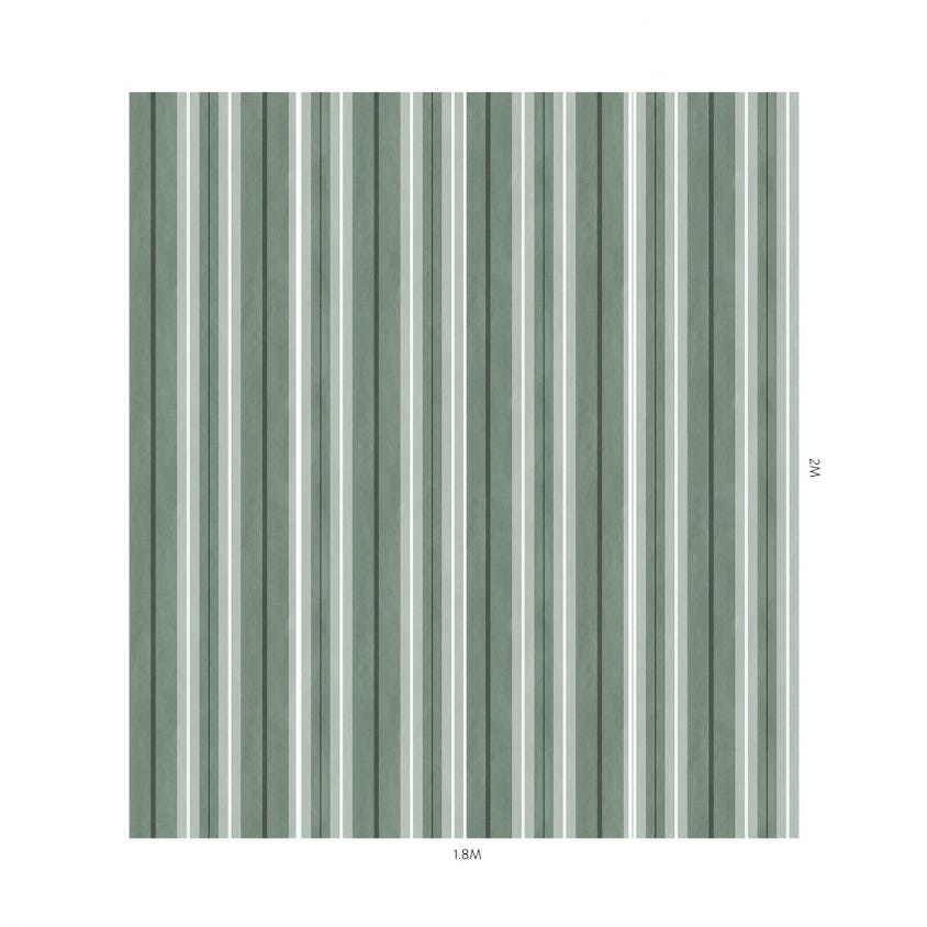 LAURISTON STRIPE Wallpaper - Green - House of Hackney