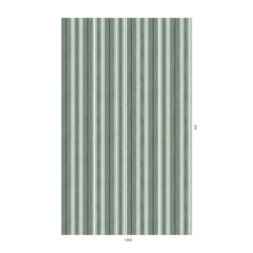 LAURISTON STRIPE Wallpaper - Green - House of Hackney