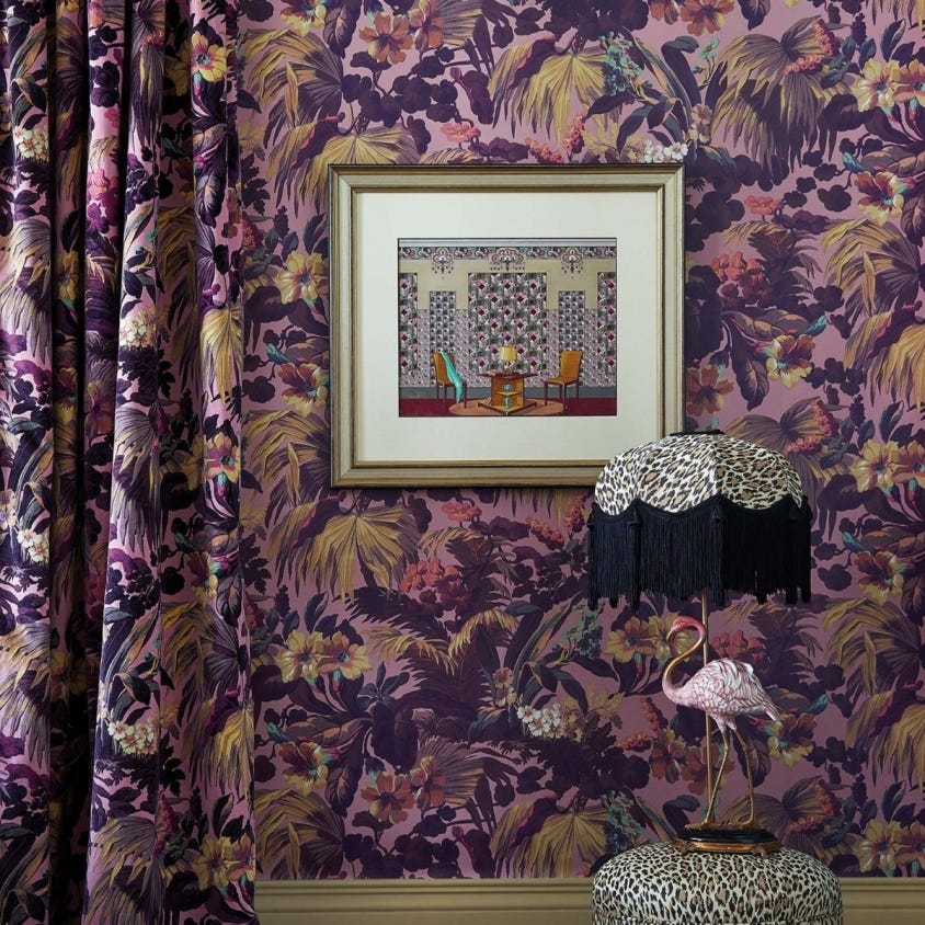 LIMERENCE Wallpaper - Purple - House of Hackney