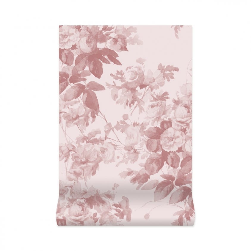 LONDON ROSE Wallpaper - Pink - House of Hackney