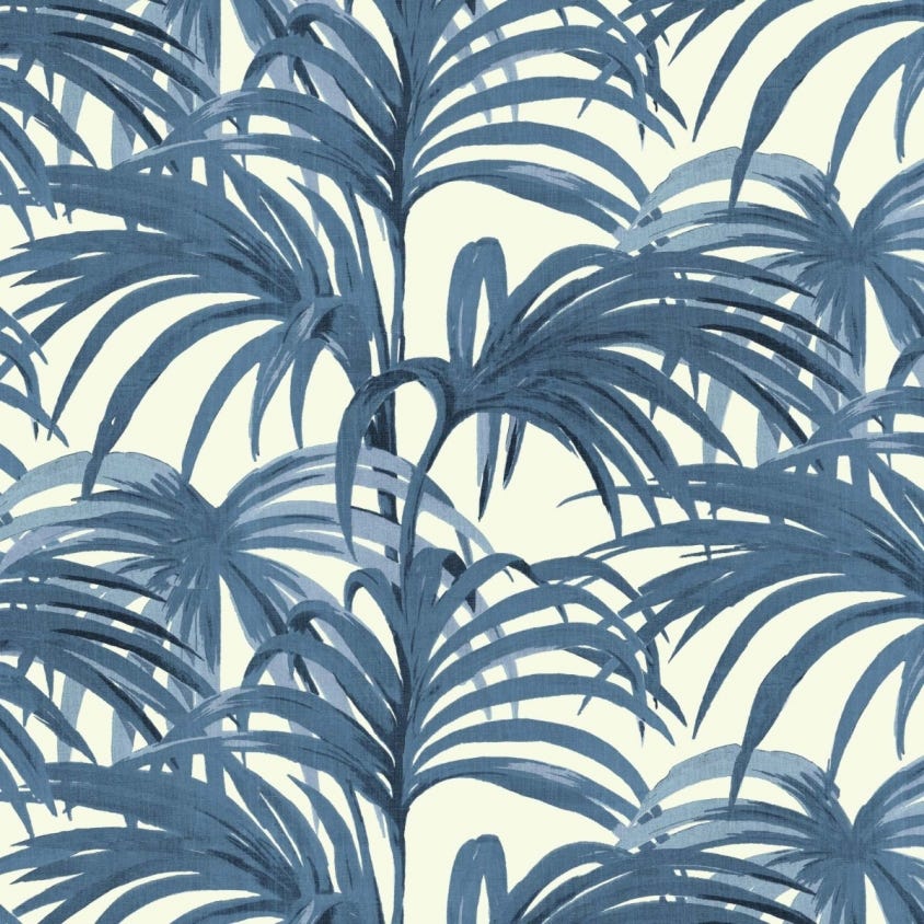 PALMERAL Wallpaper - Blue - House of Hackney