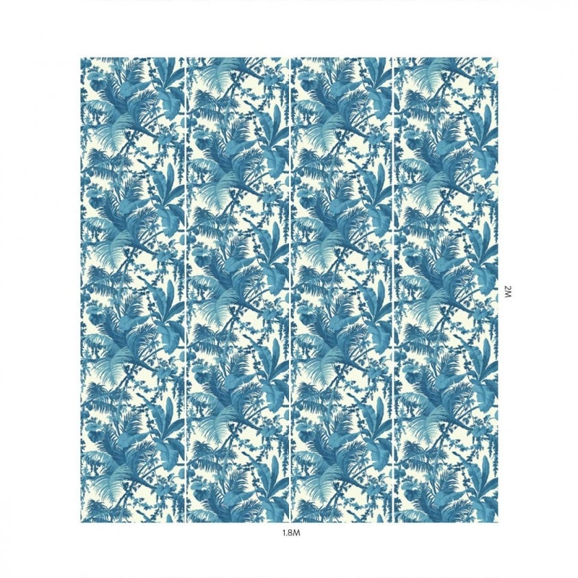 PAMPAS Wallpaper - Blue - House of Hackney