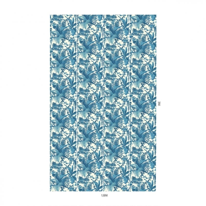 PAMPAS Wallpaper - Blue - House of Hackney