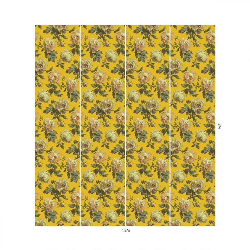 PEONEDEN Wallpaper - Yellow - House of Hackney