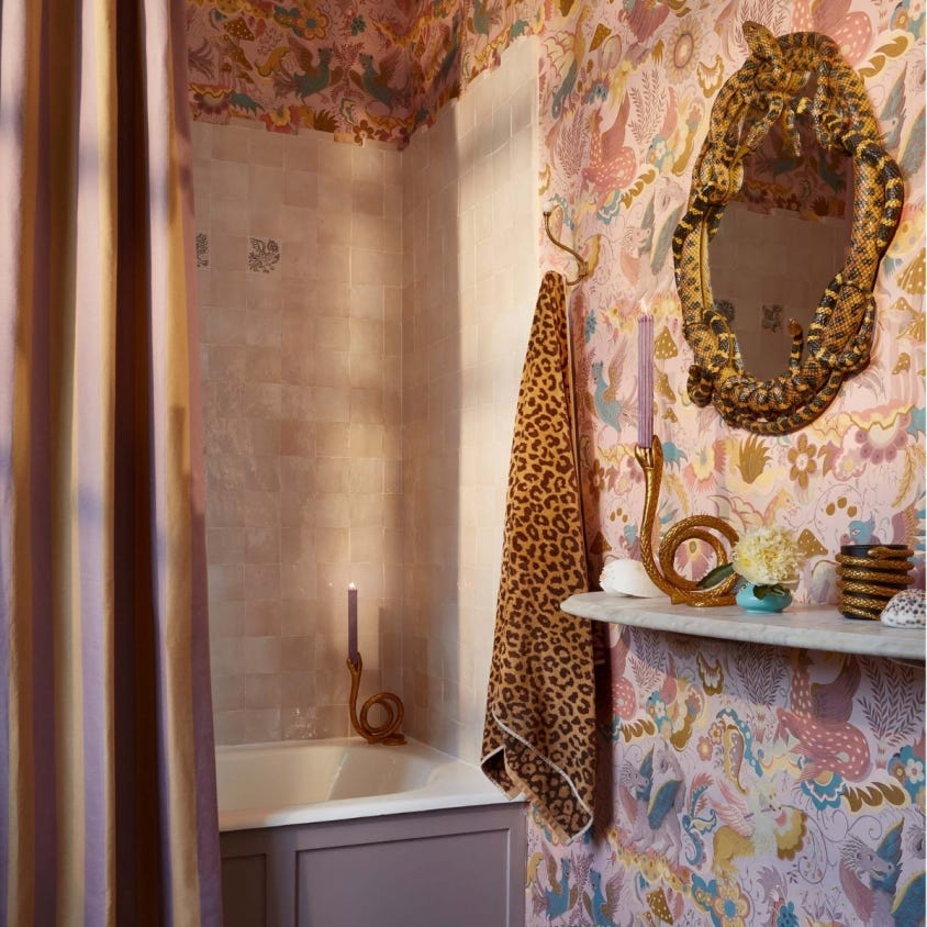 PHANTASIA Nursey Wallpaper - Pink - House of Hackney