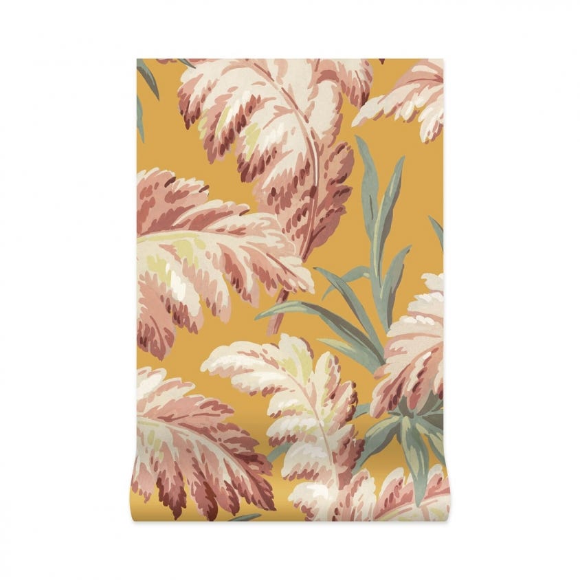 PLUMA Wallpaper - Yellow - House of Hackney