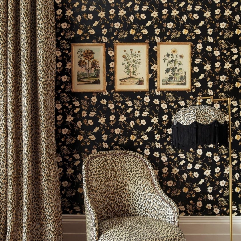 POPPIUM Wallpaper  - Black - House of Hackney