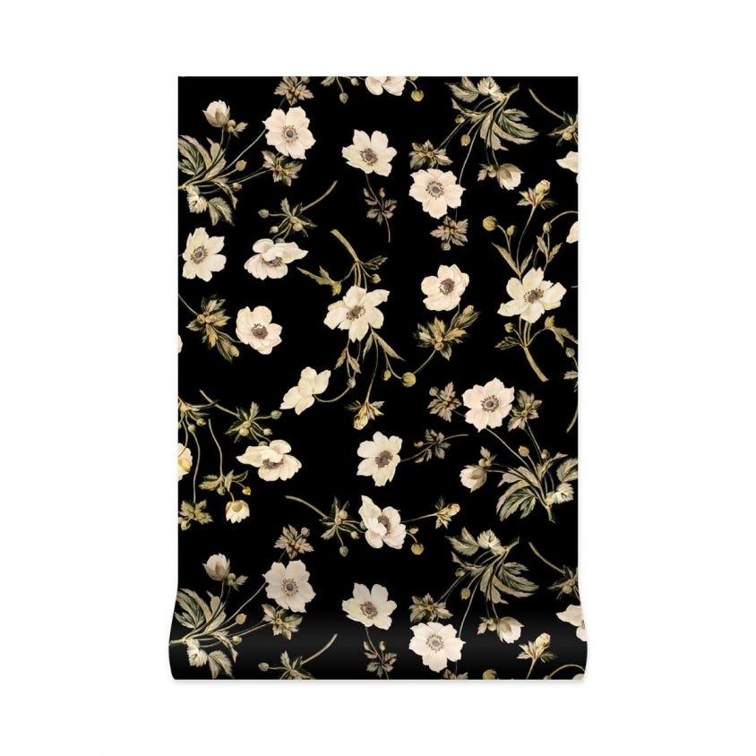 POPPIUM Wallpaper  - Black - House of Hackney